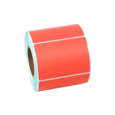 O'z-o'zidan yopishadigan termoqog'oz 58x40 mm, qizil etiketka