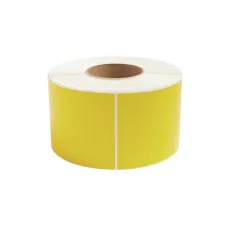 O'z-o'zidan yopishadigan termoqog'oz 58x60 mm, sariq etiketka